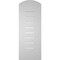Ekena Millwork Arch Top Surface Mount PVC Gable Vent: Non-Functional, w/ 3-1/2"W x 1"P Standard Frame, 12"W x 30"H GVPAR12X3001SN - alternate 4